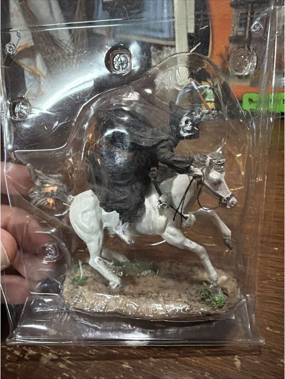 Lemax Spooky Town Accessory Halloween DEATH ON A PALE HORSE #72379